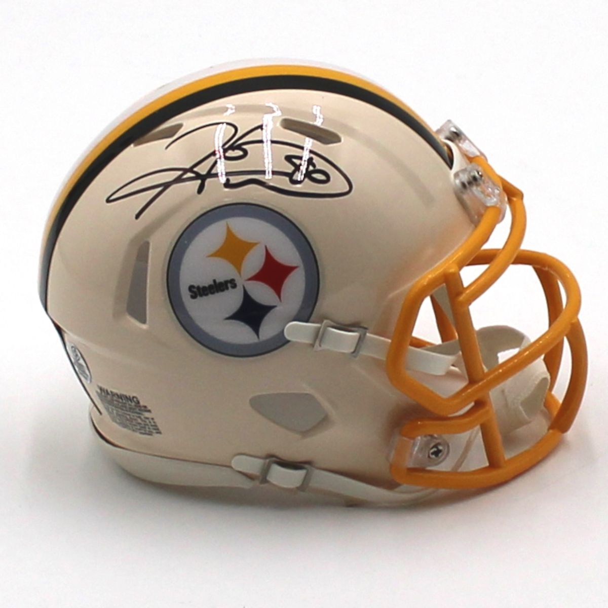Pittsburgh Steelers #86 Hines Ward Autographed Riddell Retro Speed Mini Helmet 5 Pittsburgh Steelers #86 Hines Ward Autographed Riddell Retro Speed Mini Helmet