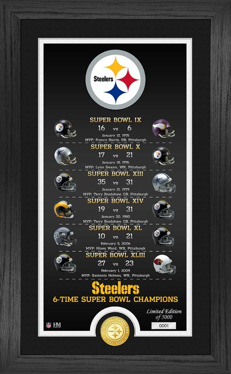 Pittsburgh Steelers Legacy Bronze Coin Photo Mint