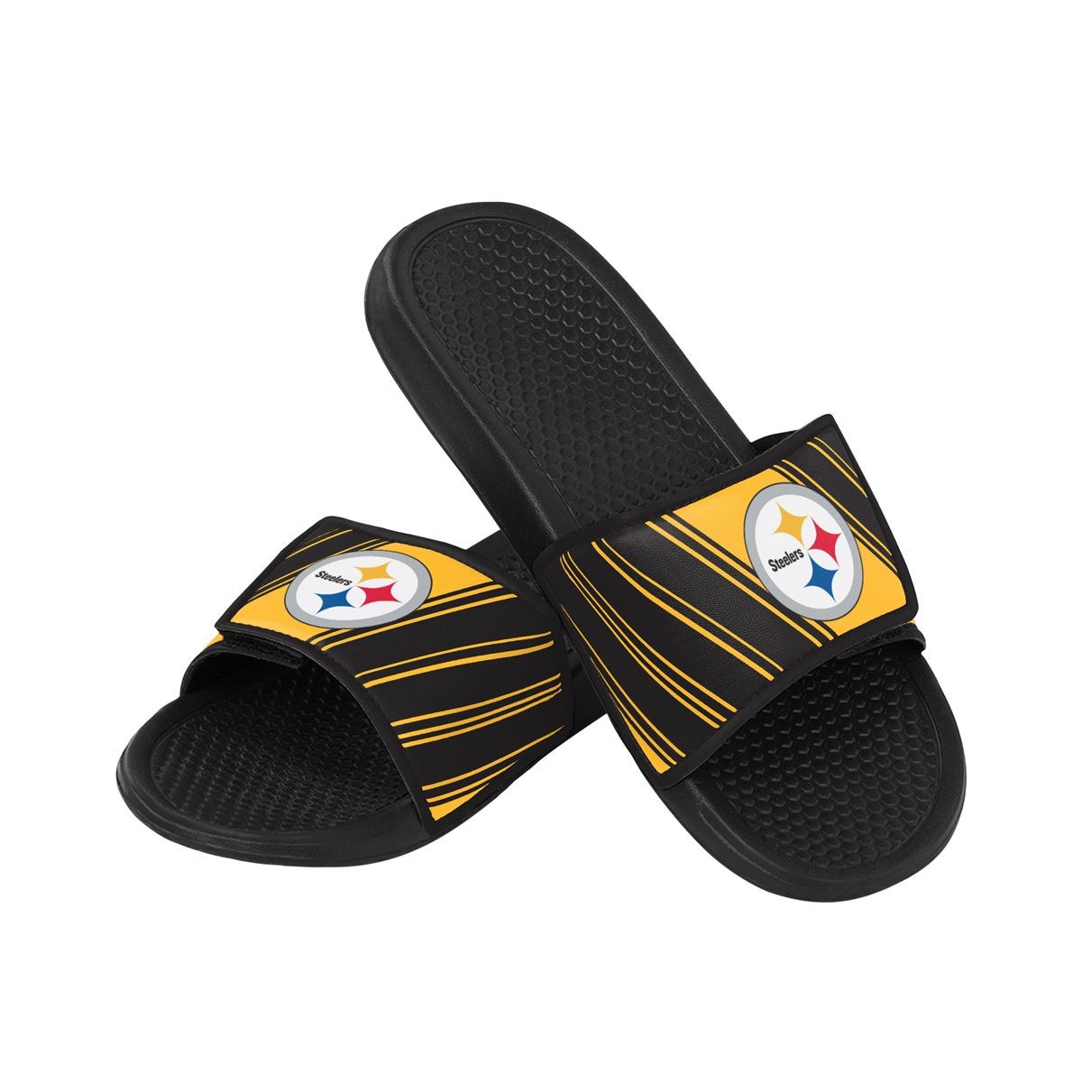 Pittsburgh Steelers Youth Repeat Logo Slides 3 Pittsburgh Steelers Youth Repeat Logo Slides