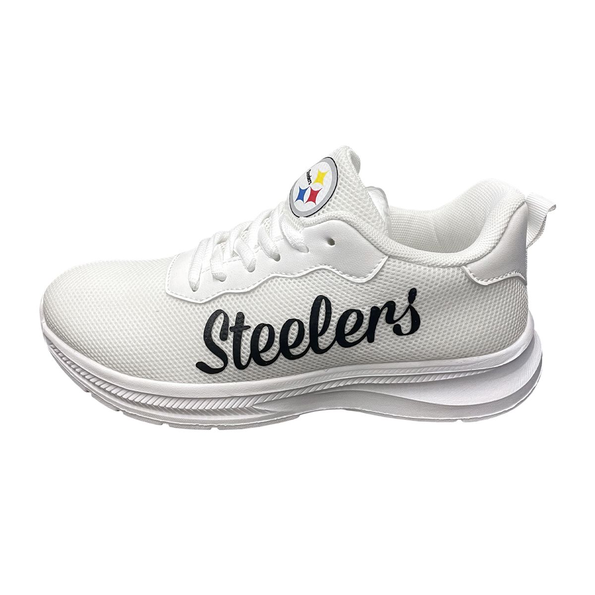 Pittsburgh Steelers Women's Script Wordmark Sneaker 7 Pittsburgh Steelers Women's Script Wordmark Sneaker