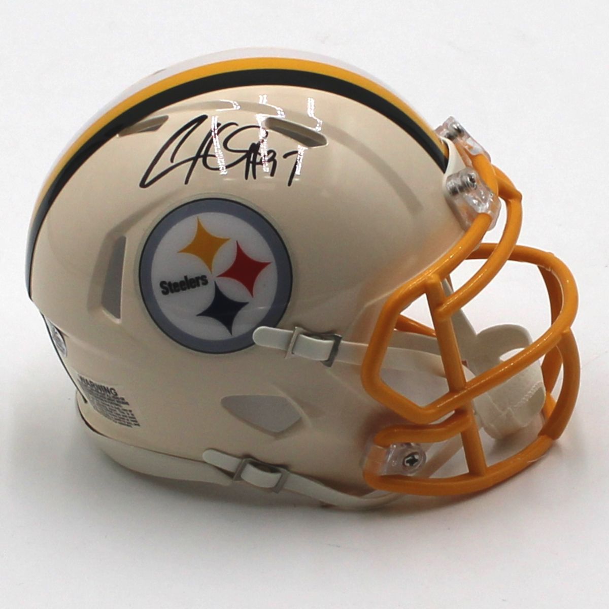 Pittsburgh Steelers #97 Cameron Heyward Autographed Riddell Retro Speed Mini Helmet 4 Pittsburgh Steelers #97 Cameron Heyward Autographed Riddell Retro Speed Mini Helmet
