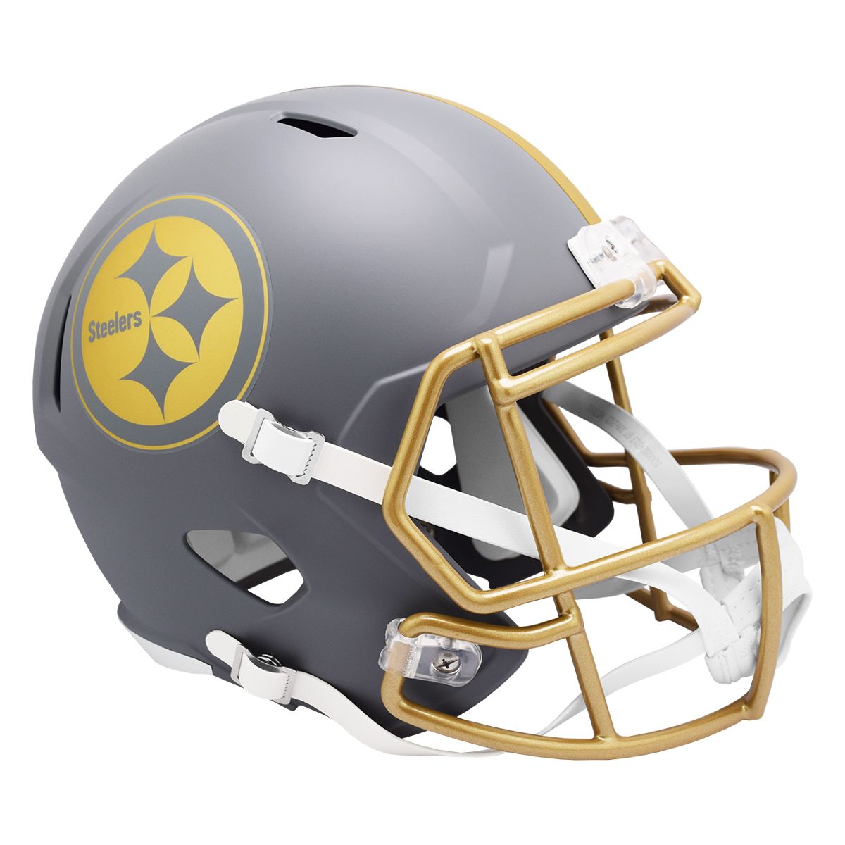 Pittsburgh Steelers Slate Replica Speed Helmet 3 Pittsburgh Steelers Slate Replica Speed Helmet