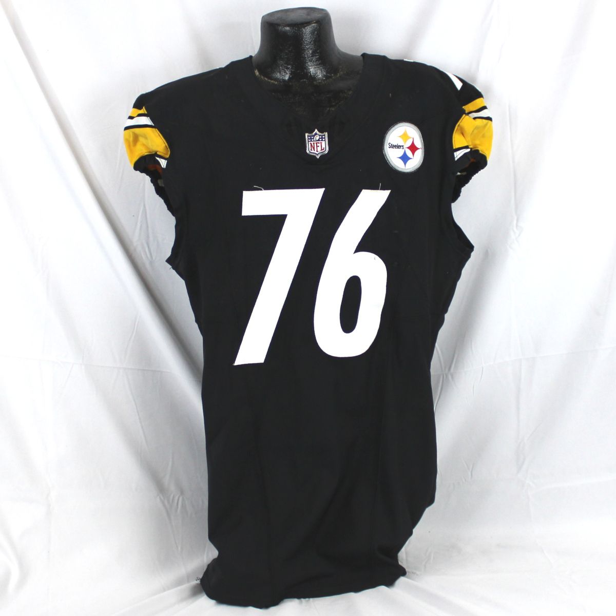 Pittsburgh Steelers #76 Troy Fautanu Home Game Used Jersey* AFC Wild Card Game 2 Pittsburgh Steelers #76 Troy Fautanu Home Game Used Jersey* AFC Wild Card Game