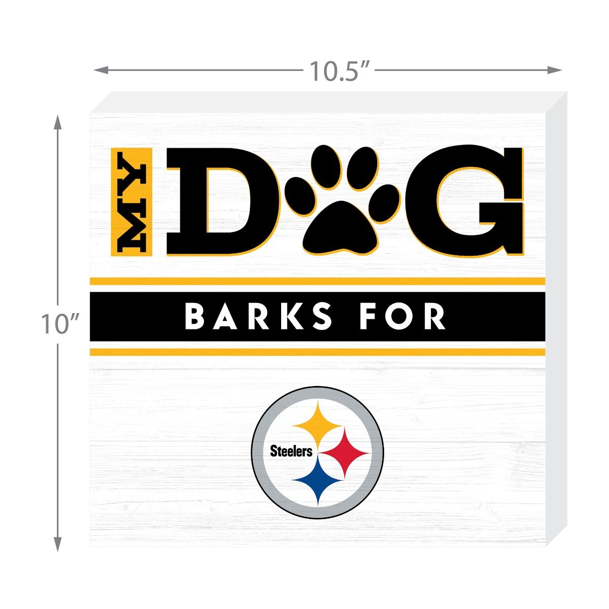 Pittsburgh Steelers My Dog Barks White Wall Art 2 Pittsburgh Steelers My Dog Barks White Wall Art