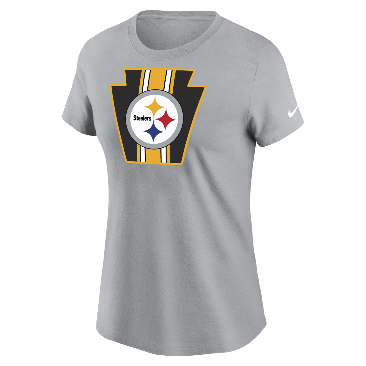 Pittsburgh Steelers Women's Nike Stripe Pride Short Sleeve T-Shirt 6 Pittsburgh Steelers Women's Nike Stripe Pride Short Sleeve T-Shirt