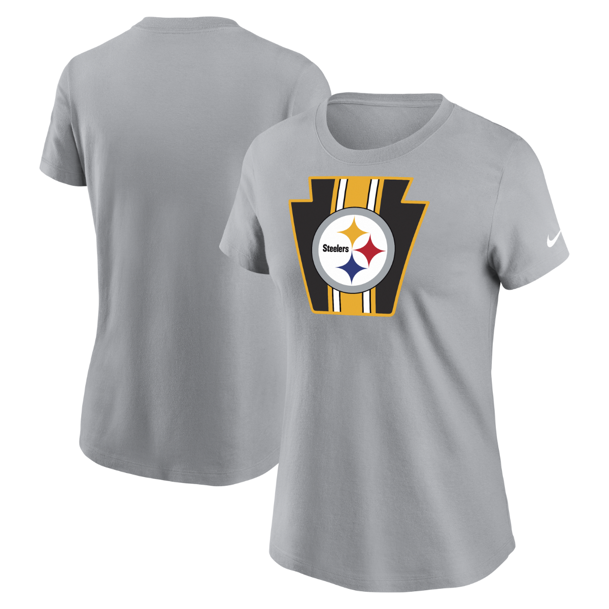 Pittsburgh Steelers Women's Nike Stripe Pride Short Sleeve T-Shirt 3 Pittsburgh Steelers Women's Nike Stripe Pride Short Sleeve T-Shirt