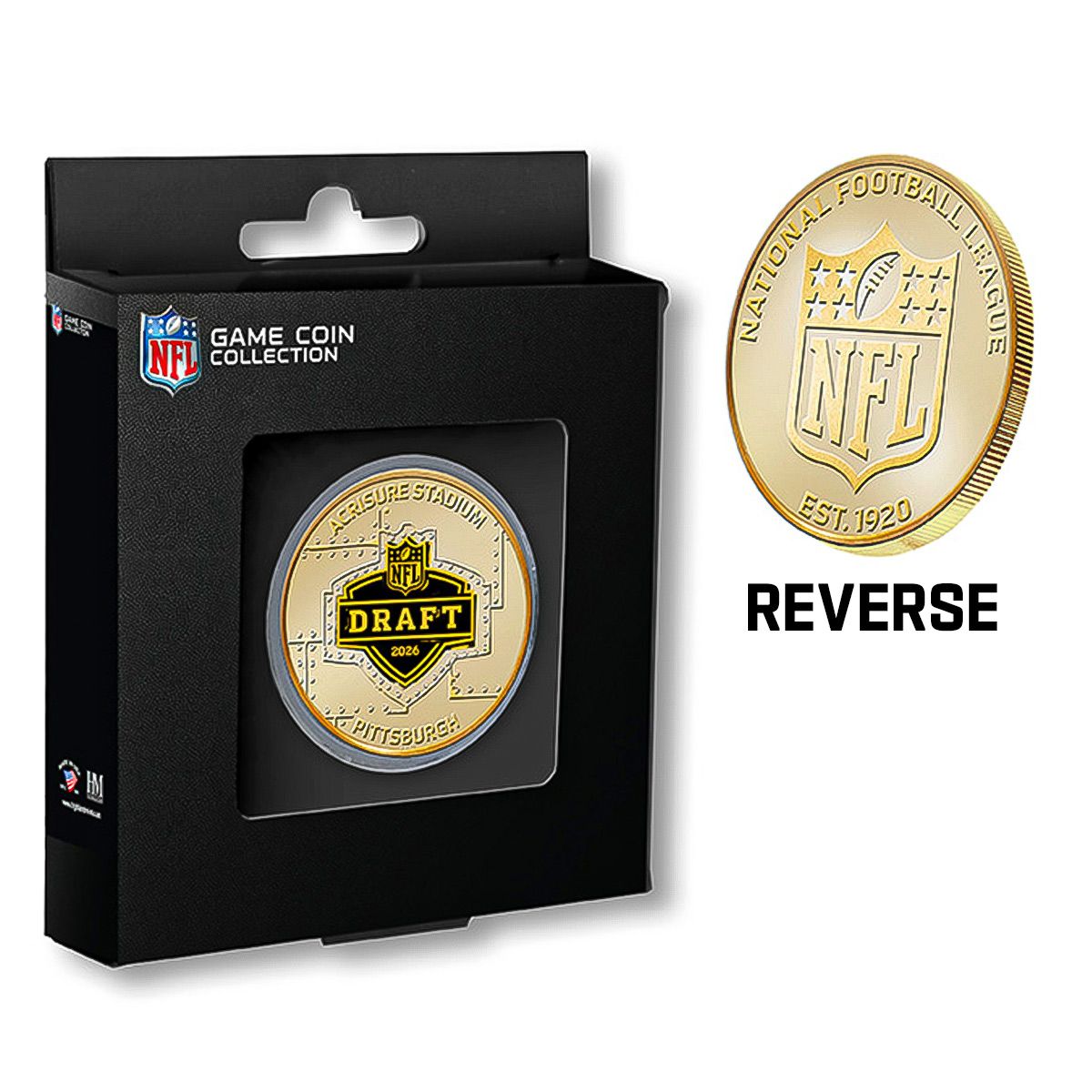 Pittsburgh Steelers Draft Pittsburgh Bronze Coin