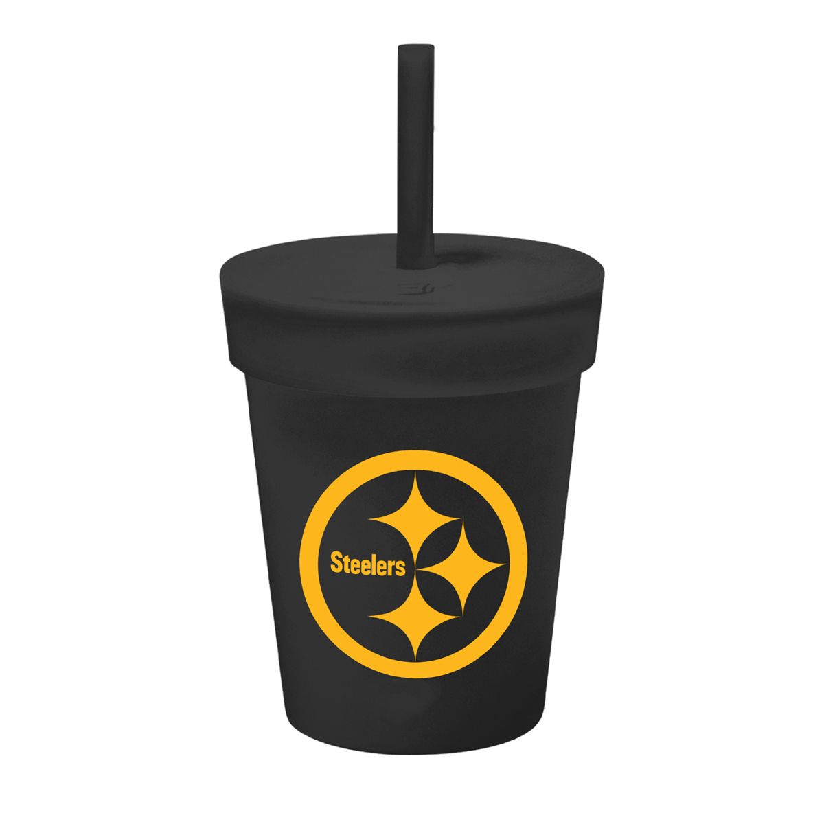 Pittsburgh Steelers 8oz. Color Rush Kids Silipint Tumbler with Straw 1 Pittsburgh Steelers 8oz. Color Rush Kids Silipint Tumbler with Straw