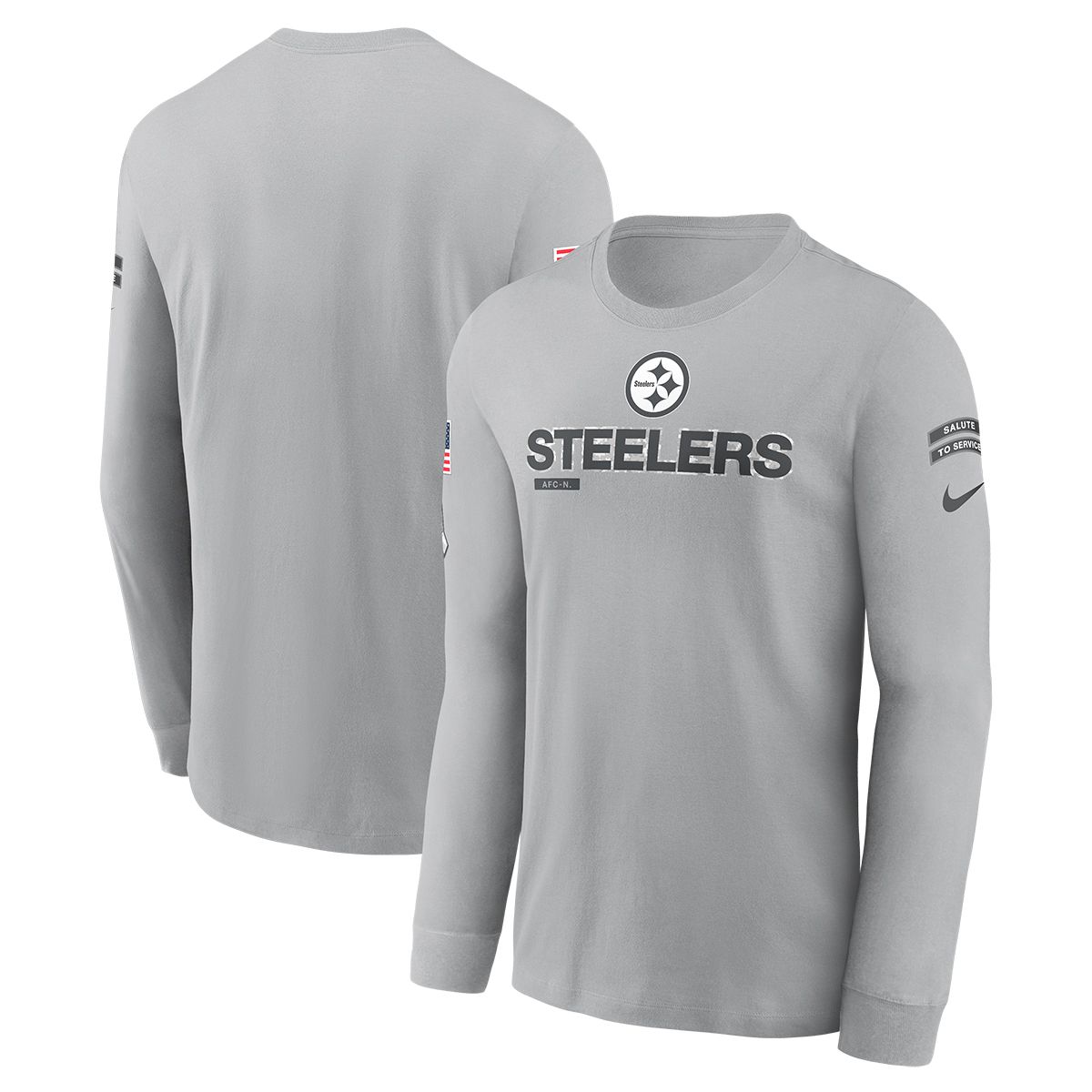Pittsburgh Steelers Men's Nike Salute To Service Long Sleeve T-Shirt 3 Pittsburgh Steelers Men's Nike Salute To Service Long Sleeve T-Shirt