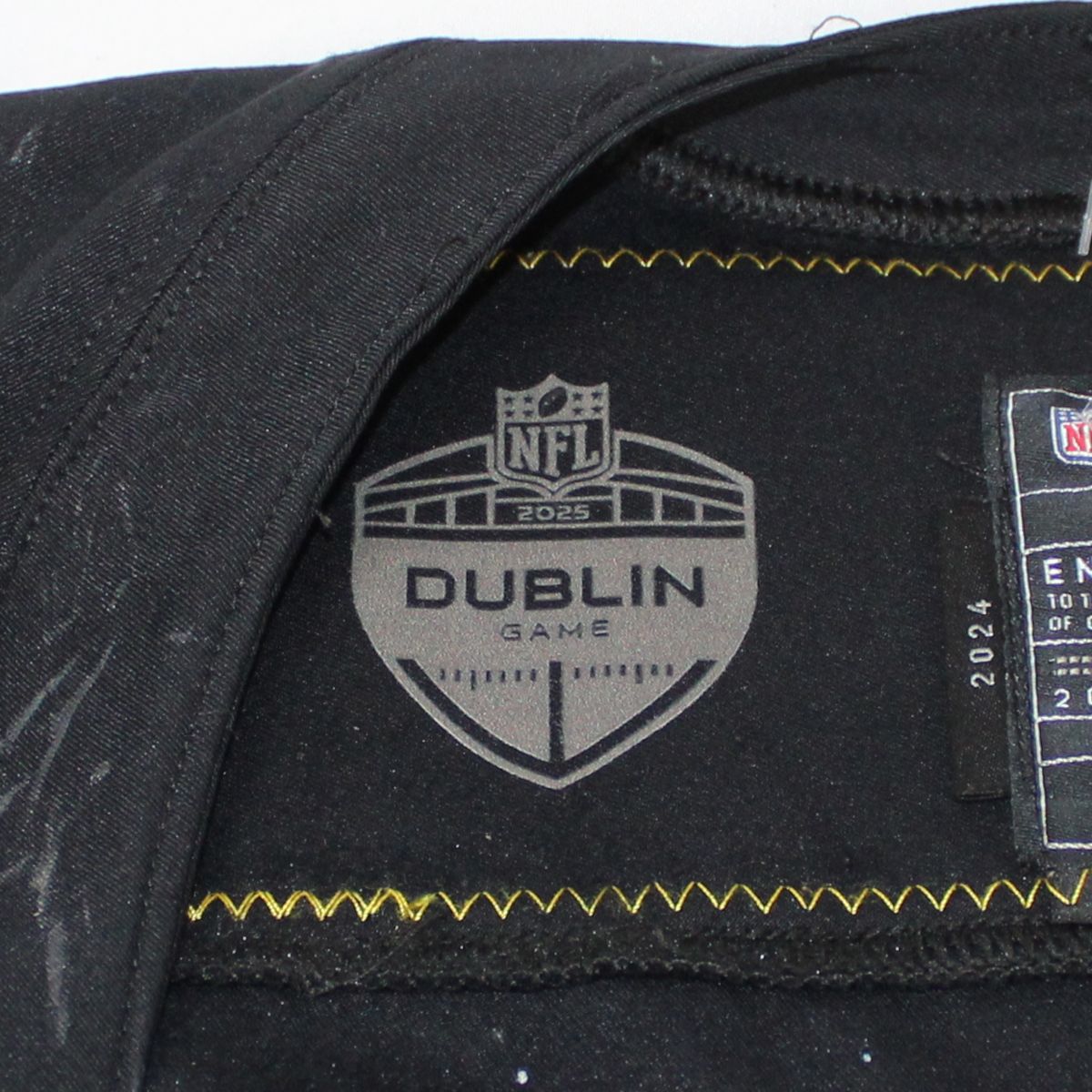 Pittsburgh Steelers #44 Carson Bruener Home Game Used Jersey* Dublin Game 3 Pittsburgh Steelers #44 Carson Bruener Home Game Used Jersey* Dublin Game