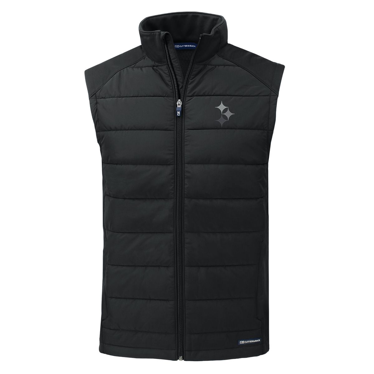 Pittsburgh Steelers Men's Cutter & Buck Evoke Hybrid Eco Softshell Vest 3 Pittsburgh Steelers Men's Cutter & Buck Evoke Hybrid Eco Softshell Vest