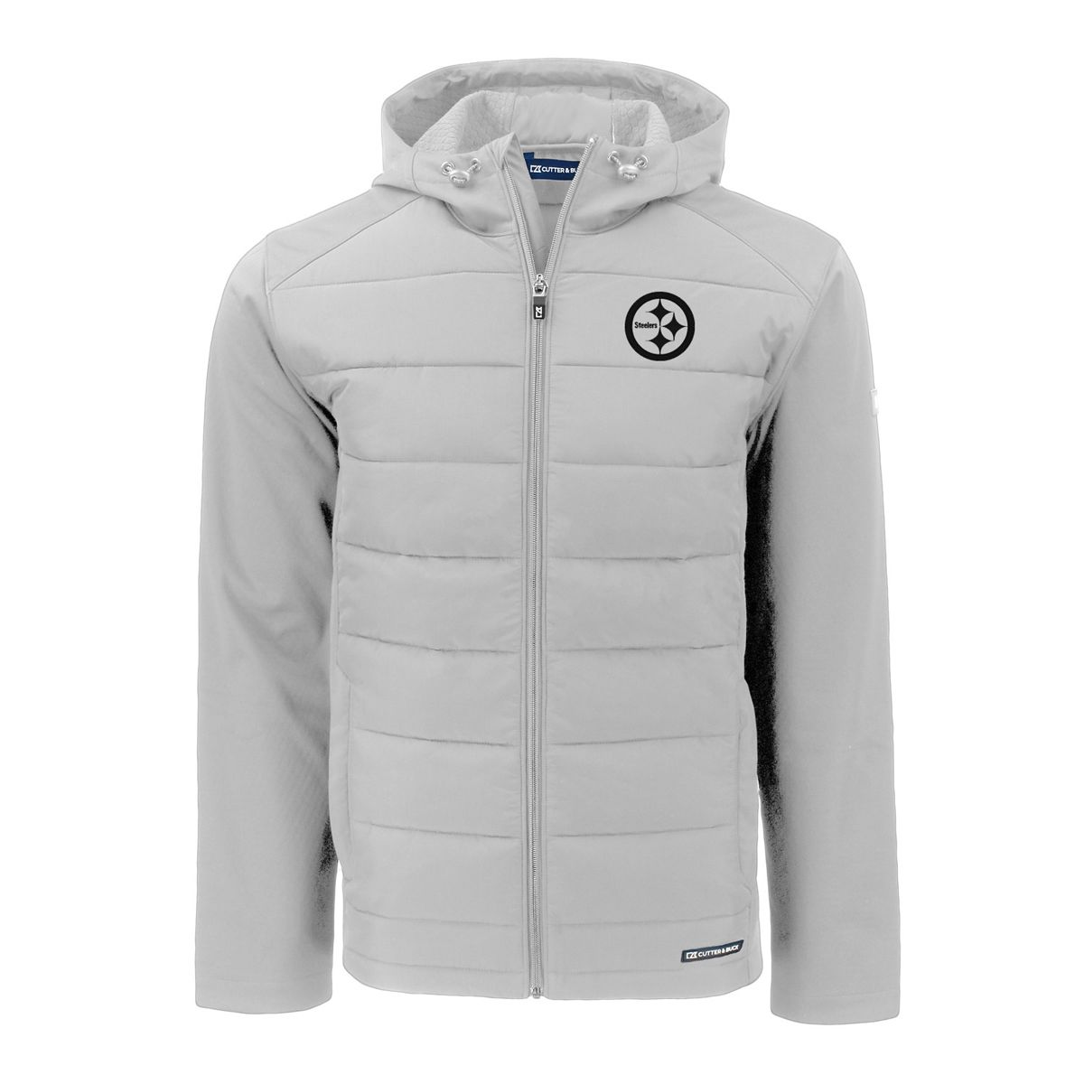 Pittsburgh Steelers Men's Cutter & Buck Evoke Hybrid Eco Softshell Full Zip Jacket 3 Pittsburgh Steelers Men's Cutter & Buck Evoke Hybrid Eco Softshell Full Zip Jacket