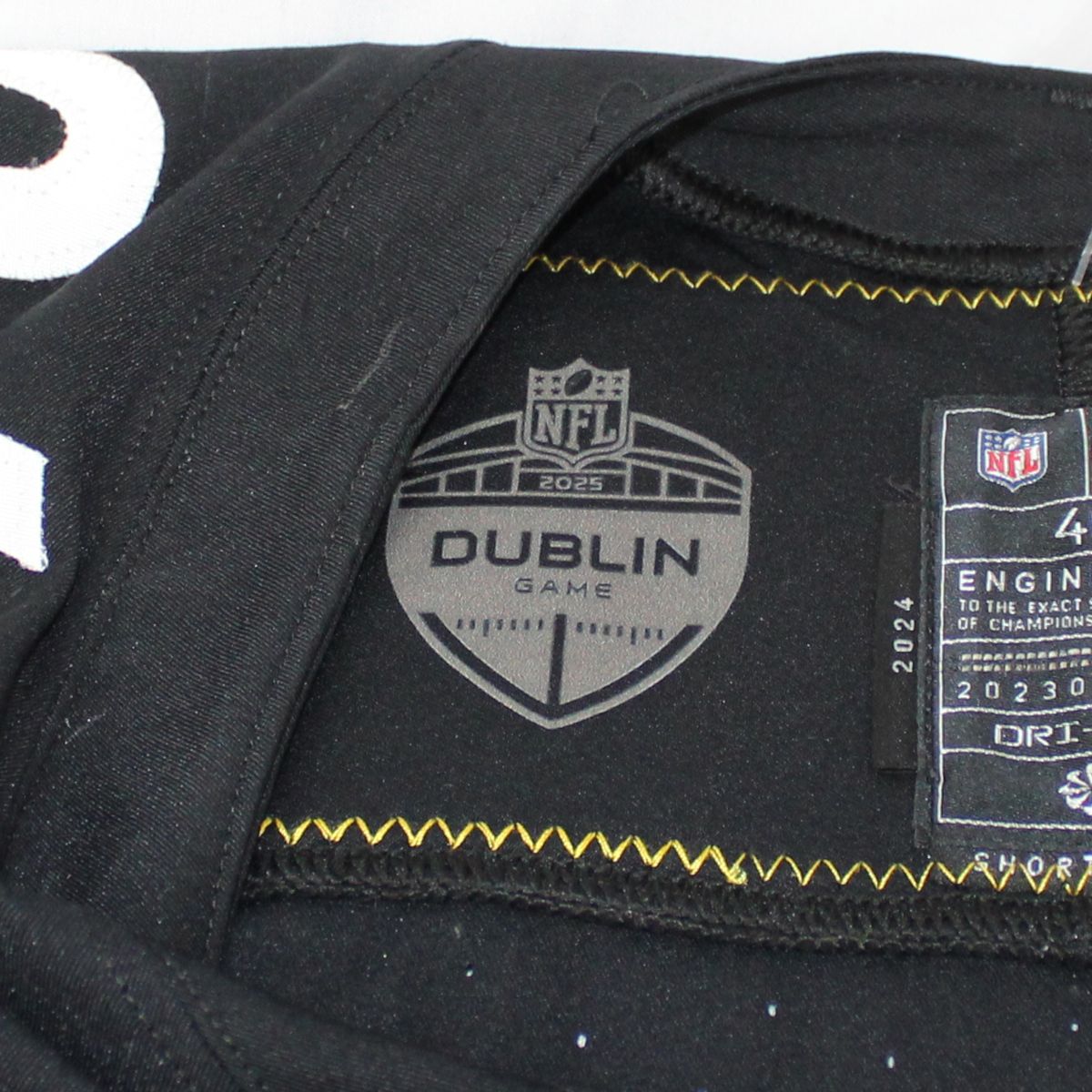 Pittsburgh Steelers #26 Brandin Echols Home Game Used Jersey* Dublin Game 3 Pittsburgh Steelers #26 Brandin Echols Home Game Used Jersey* Dublin Game