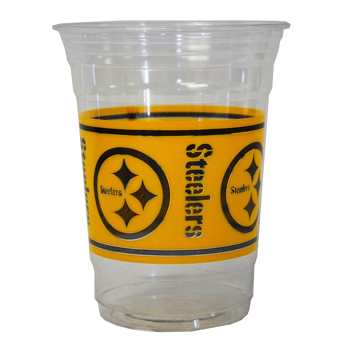 Pittsburgh Steelers 16oz Plastic Cups 25 Pack 5 Pittsburgh Steelers 16oz Plastic Cups 25 Pack