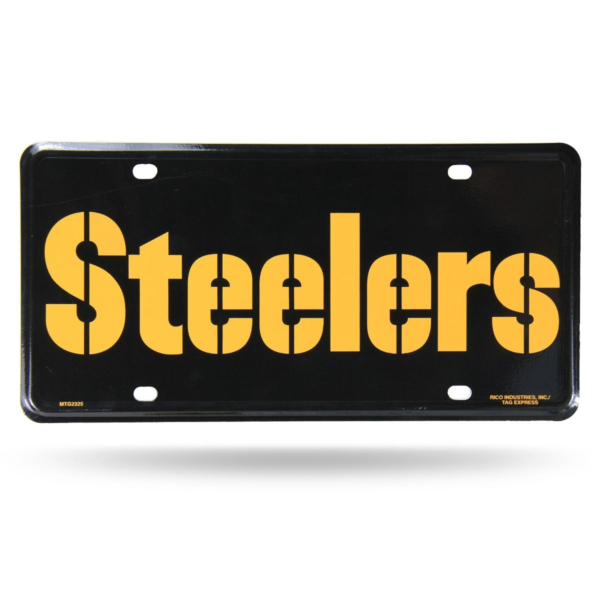Pittsburgh Steelers Wordmark Black License Plate 3 Pittsburgh Steelers Wordmark Black License Plate