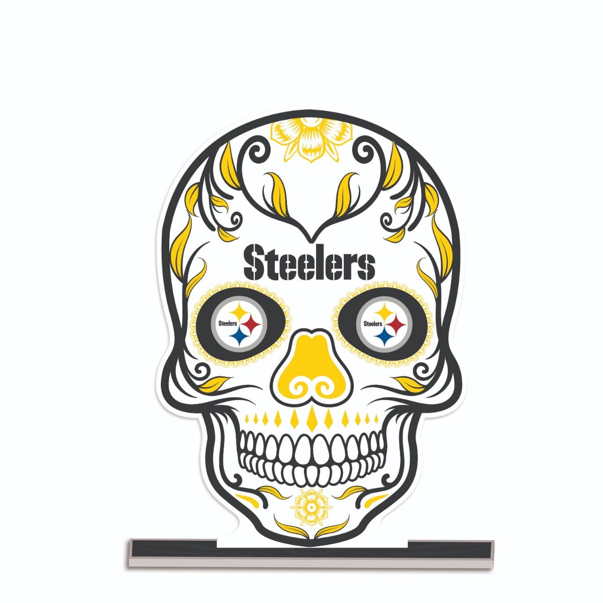 Pittsburgh Steelers Sugar Skull Standee Figurine 3 Pittsburgh Steelers Sugar Skull Standee Figurine