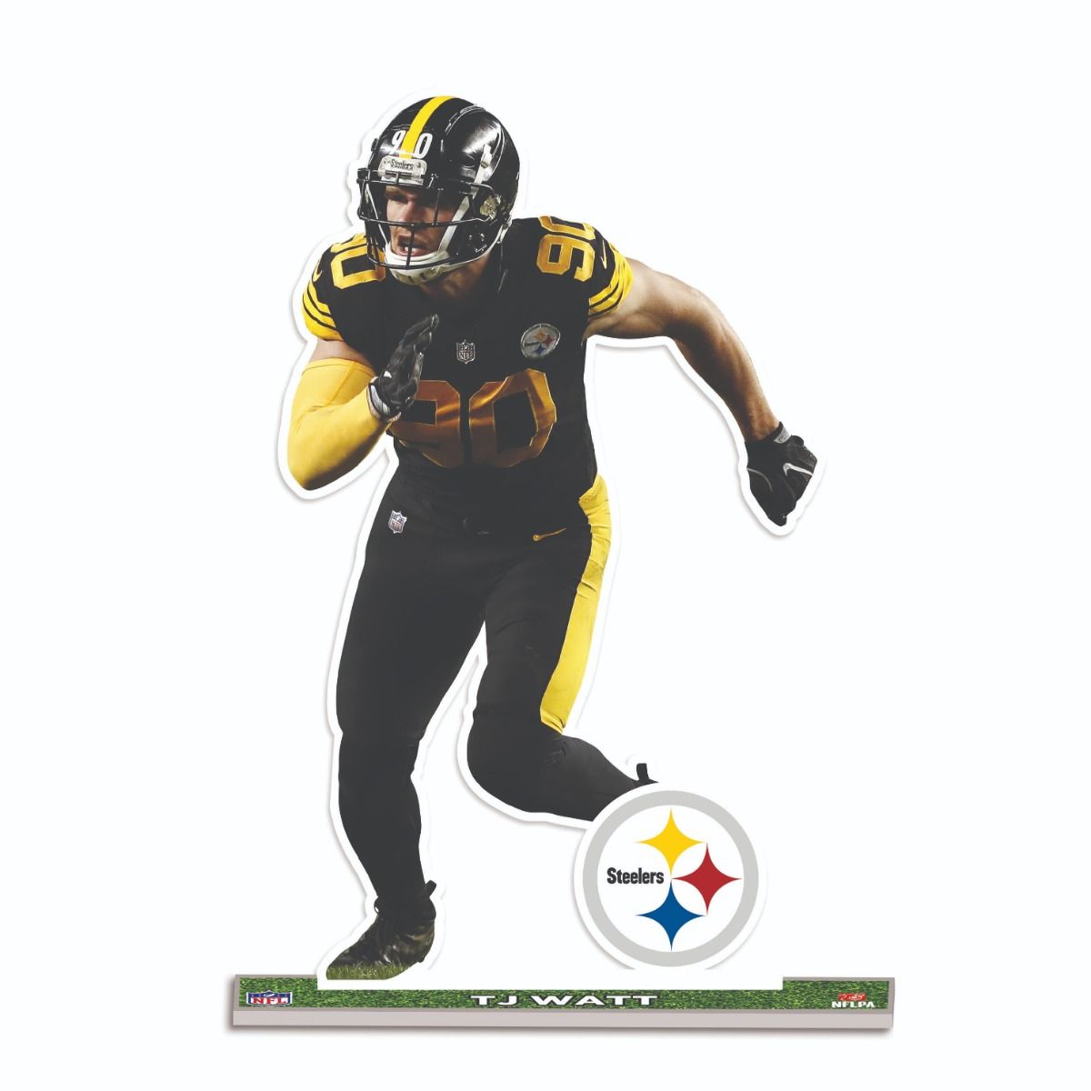 Pittsburgh Steelers #90 T.J. Watt Color Rush Standee Figurine 2 Pittsburgh Steelers #90 T.J. Watt Color Rush Standee Figurine