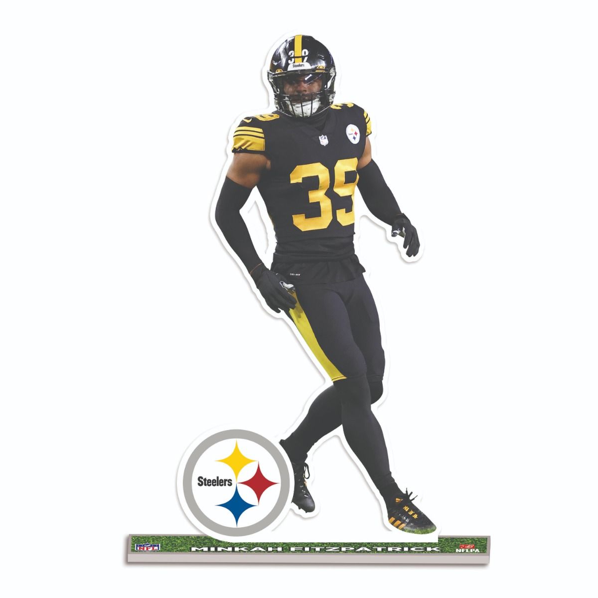 Pittsburgh Steelers #39 Minkah Fitzpatrick Color Rush Standee Figurine 2 Pittsburgh Steelers #39 Minkah Fitzpatrick Color Rush Standee Figurine