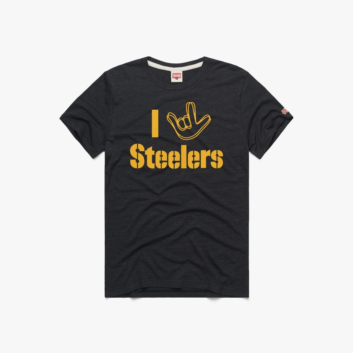 Pittsburgh Steelers Homage Love Sign Steelers Short Sleeve T-Shirt 1 Pittsburgh Steelers Homage Love Sign Steelers Short Sleeve T-Shirt