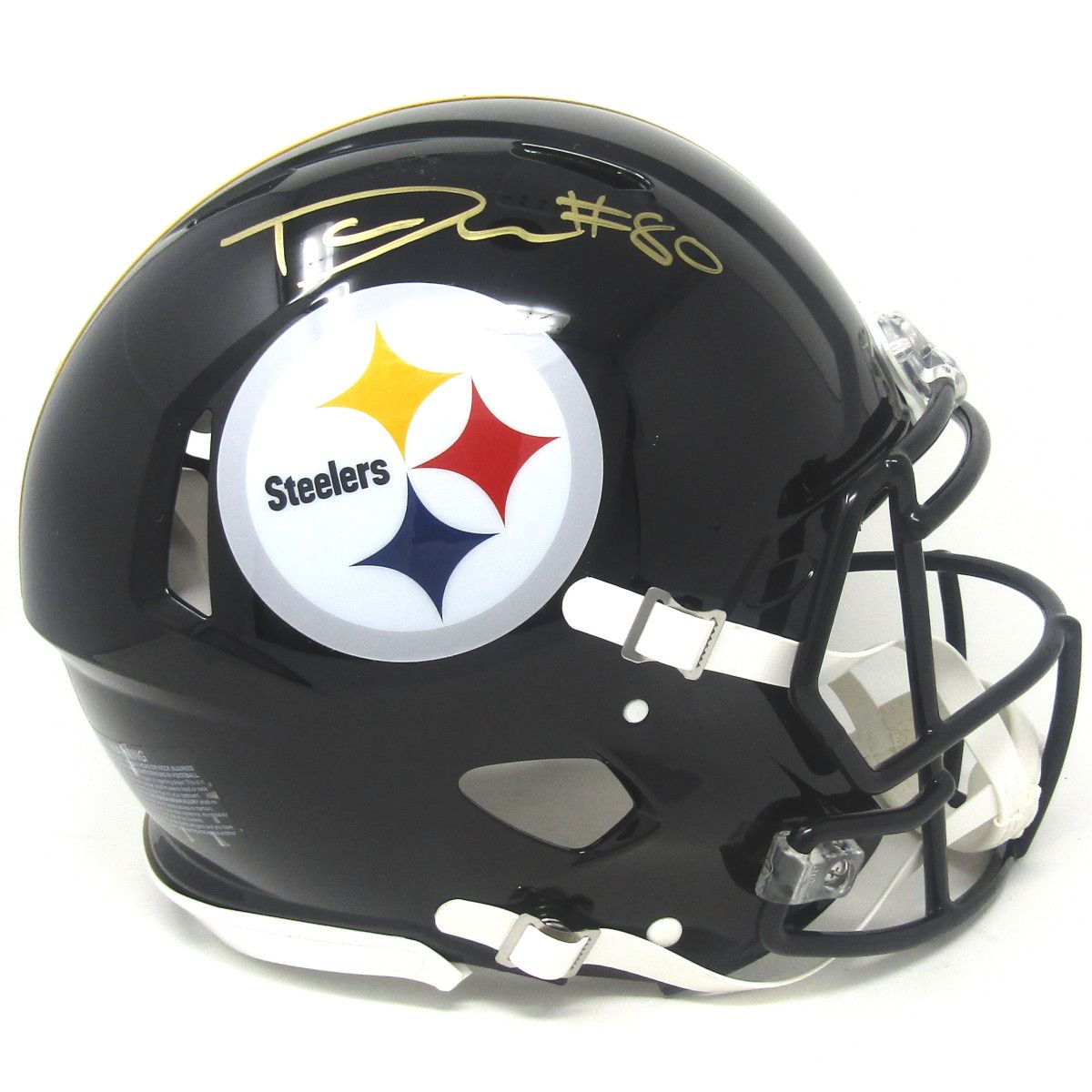 Pittsburgh Steelers #80 Darnell Washington Autographed Riddell Speed Authentic Full-Size Helmet 1 Pittsburgh Steelers #80 Darnell Washington Autographed Riddell Speed Authentic Full-Size Helmet