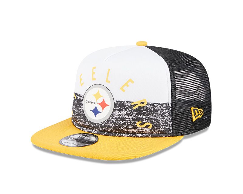 Pittsburgh Steelers New Era 9FIFTY Gameday A-Frame Trucker Hat 2 Pittsburgh Steelers New Era 9FIFTY Gameday A-Frame Trucker Hat