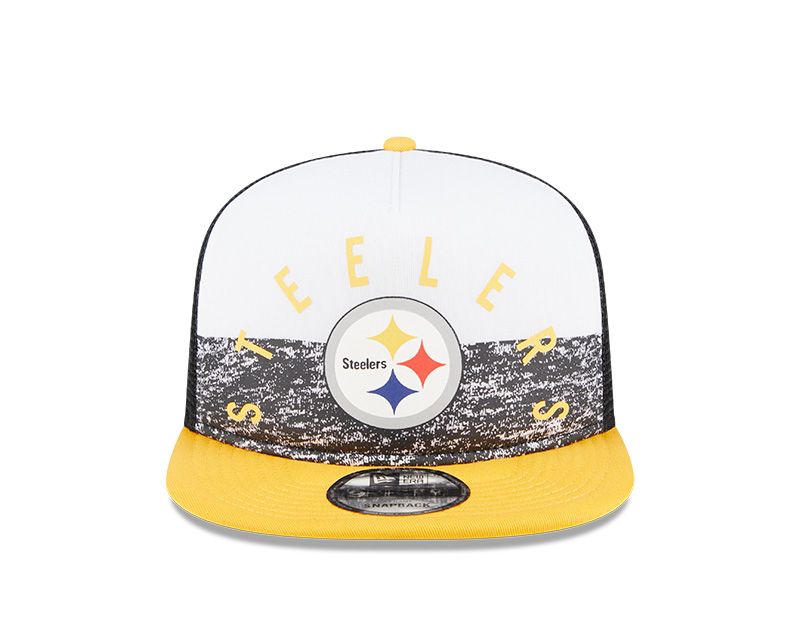 Pittsburgh Steelers New Era 9FIFTY Gameday A-Frame Trucker Hat 2 Pittsburgh Steelers New Era 9FIFTY Gameday A-Frame Trucker Hat