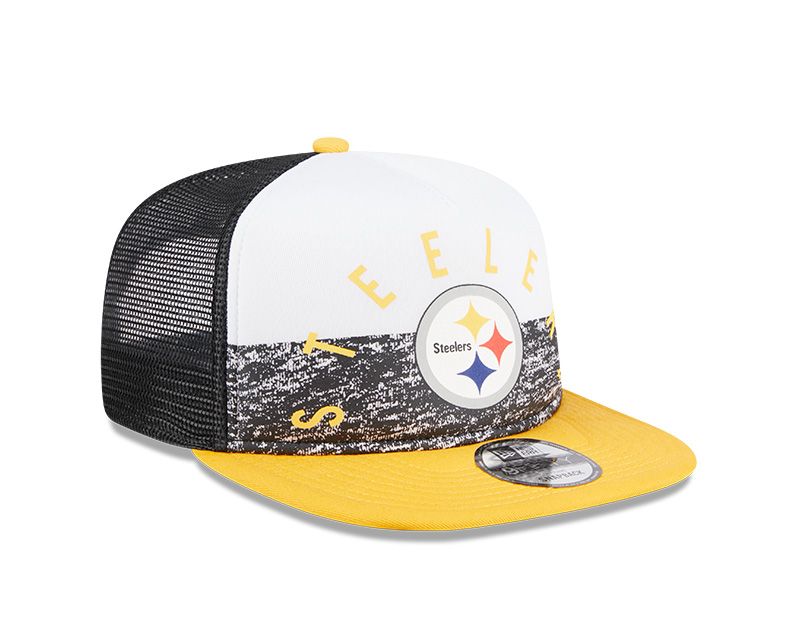 Pittsburgh Steelers New Era 9FIFTY Gameday A-Frame Trucker Hat 3 Pittsburgh Steelers New Era 9FIFTY Gameday A-Frame Trucker Hat
