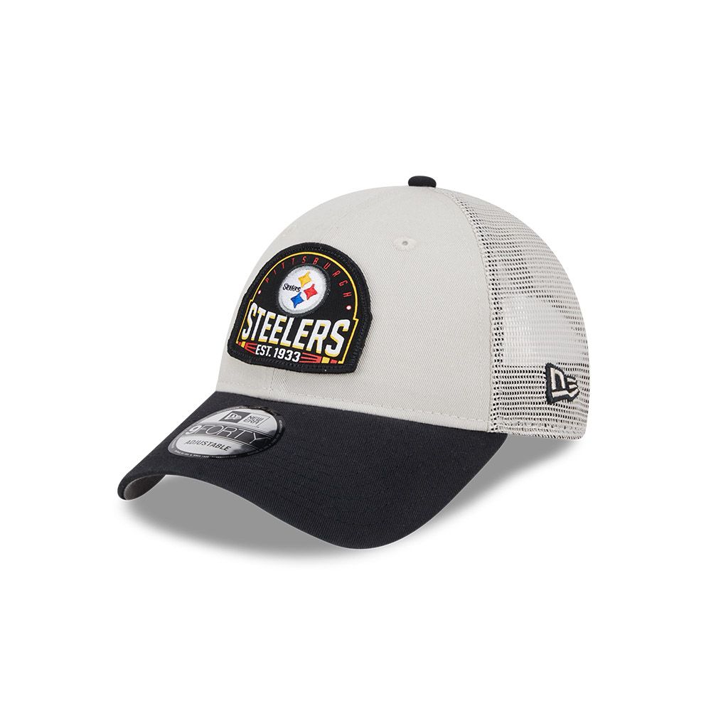 Pittsburgh Steelers New Era 9FORTY Throwback Trucker Hat 5 Pittsburgh Steelers New Era 9FORTY Throwback Trucker Hat