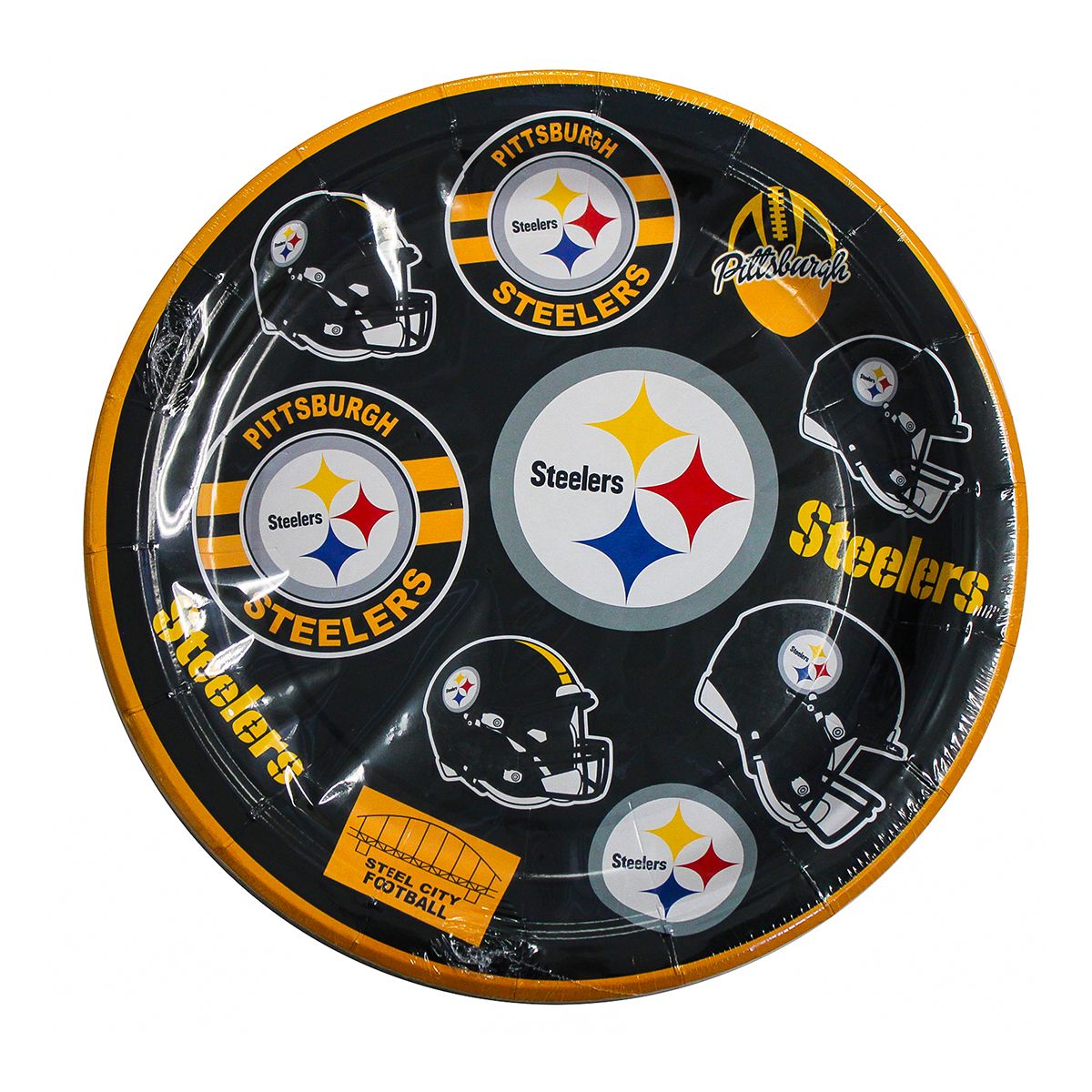 Pittsburgh Steelers 10" Dinner Plates 3 Pittsburgh Steelers 10" Dinner Plates