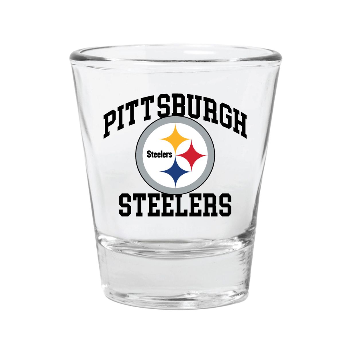 Pittsburgh Steelers Primary Logo Athletic Shot Glass 2 Pittsburgh Steelers Primary Logo Athletic Shot Glass