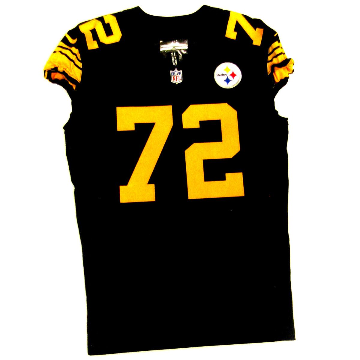 Pittsburgh Steelers #72 Trent Scott Game Worn Color Rush Jersey vs Cincinnati Bengals 11.20.22