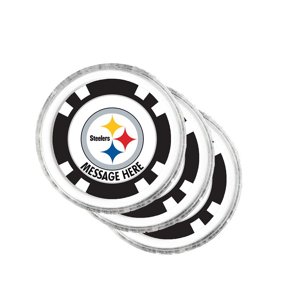 Pittsburgh Steelers Personalized Golf Chip - 3 pack
