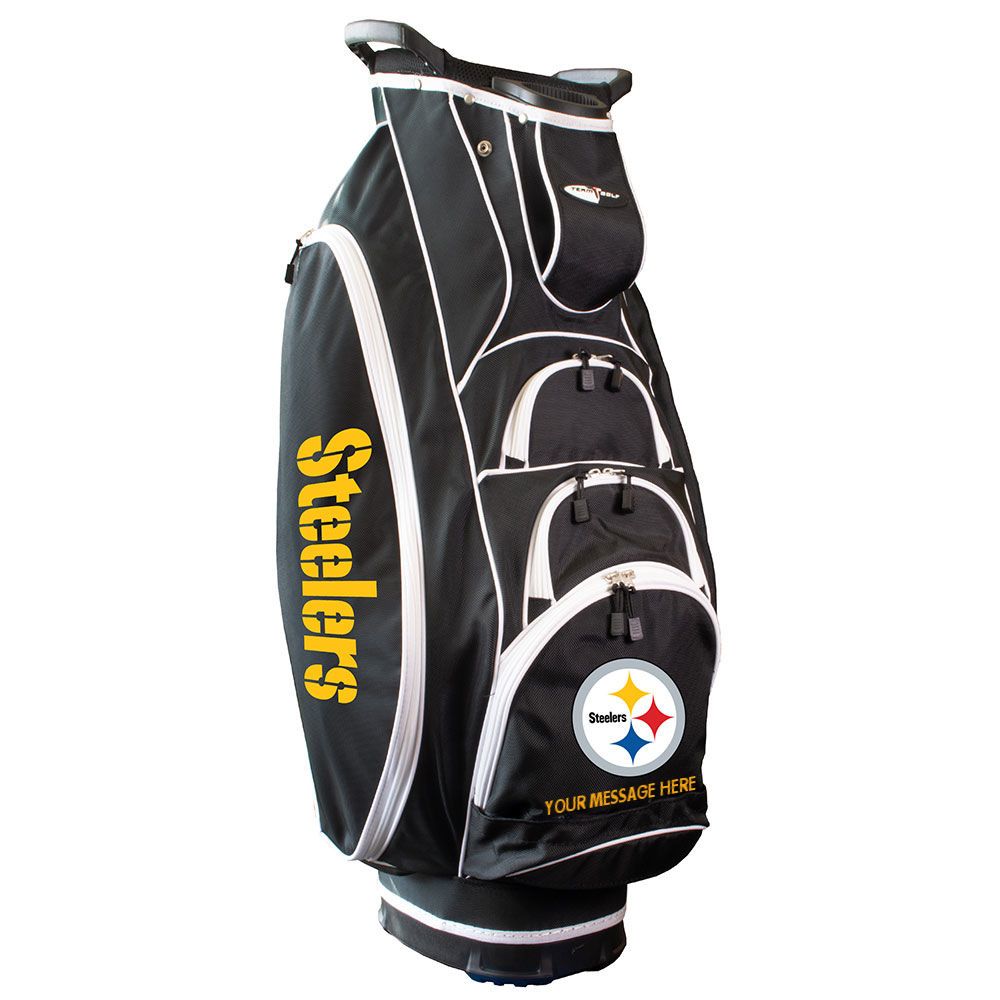 Pittsburgh Steelers Personalized Albatross 10 Way Top Cart Golf Bag 1 Pittsburgh Steelers Personalized Albatross 10 Way Top Cart Golf Bag