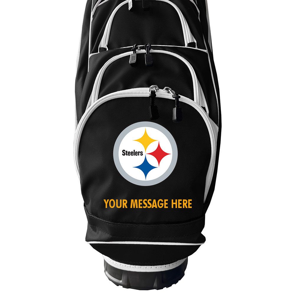 Pittsburgh Steelers Personalized Albatross 10 Way Top Cart Golf Bag 2 Pittsburgh Steelers Personalized Albatross 10 Way Top Cart Golf Bag