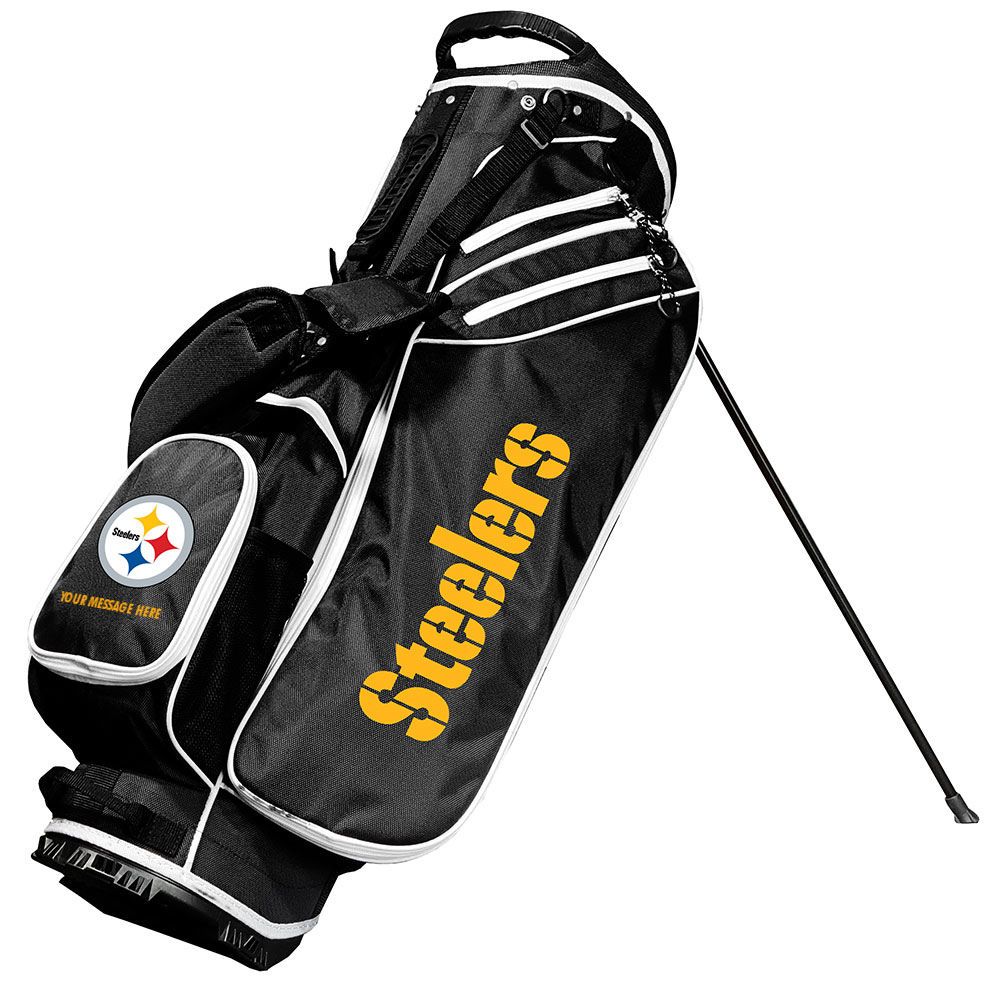 Pittsburgh Steelers Personalized Birdie 14 Way Top Stand Golf Bag 4 Pittsburgh Steelers Personalized Birdie 14 Way Top Stand Golf Bag