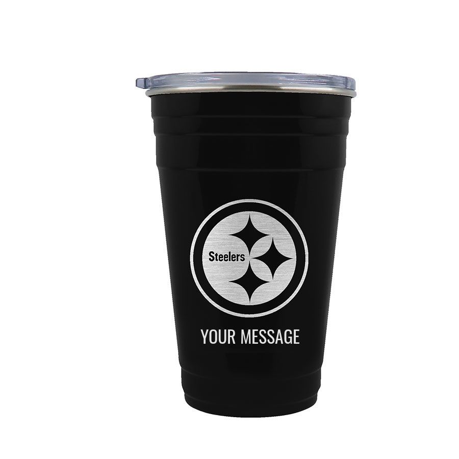 Pittsburgh Steelers Personalized 22oz. Tailgater Tumbler 1 Pittsburgh Steelers Personalized 22oz. Tailgater Tumbler