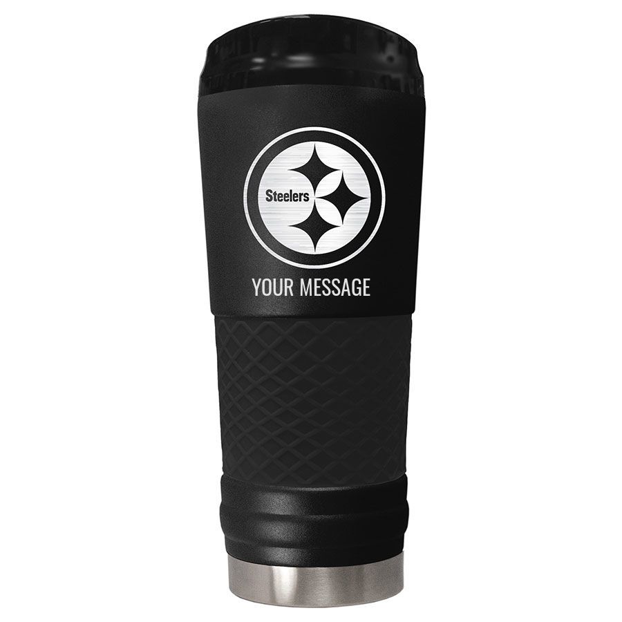 Pittsburgh Steelers Personalized 24oz. Stealth Draft Tumbler 2 Pittsburgh Steelers Personalized 24oz. Stealth Draft Tumbler