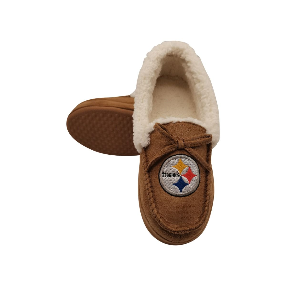 Pittsburgh Steelers Women's Sherpa Lined Platform Moccasins
