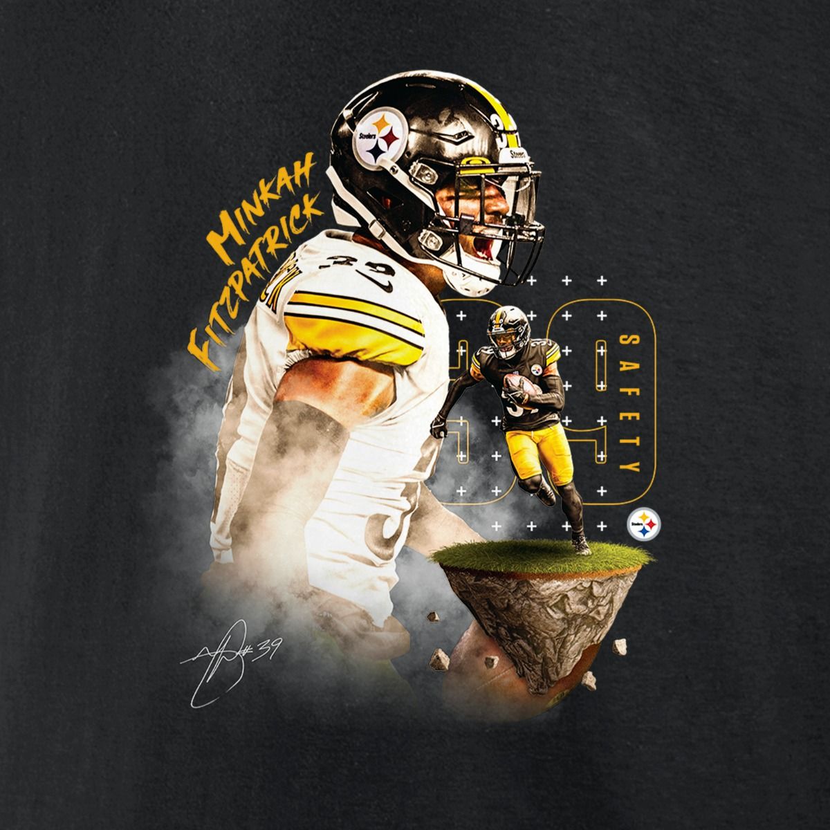 Pittsburgh Steelers Fitzpatrick Player Short Sleeve T-Shirt