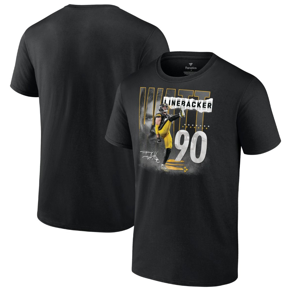 Pittsburgh Steelers Watt Player Short Sleeve T-Shirt 3 Pittsburgh Steelers Watt Player Short Sleeve T-Shirt