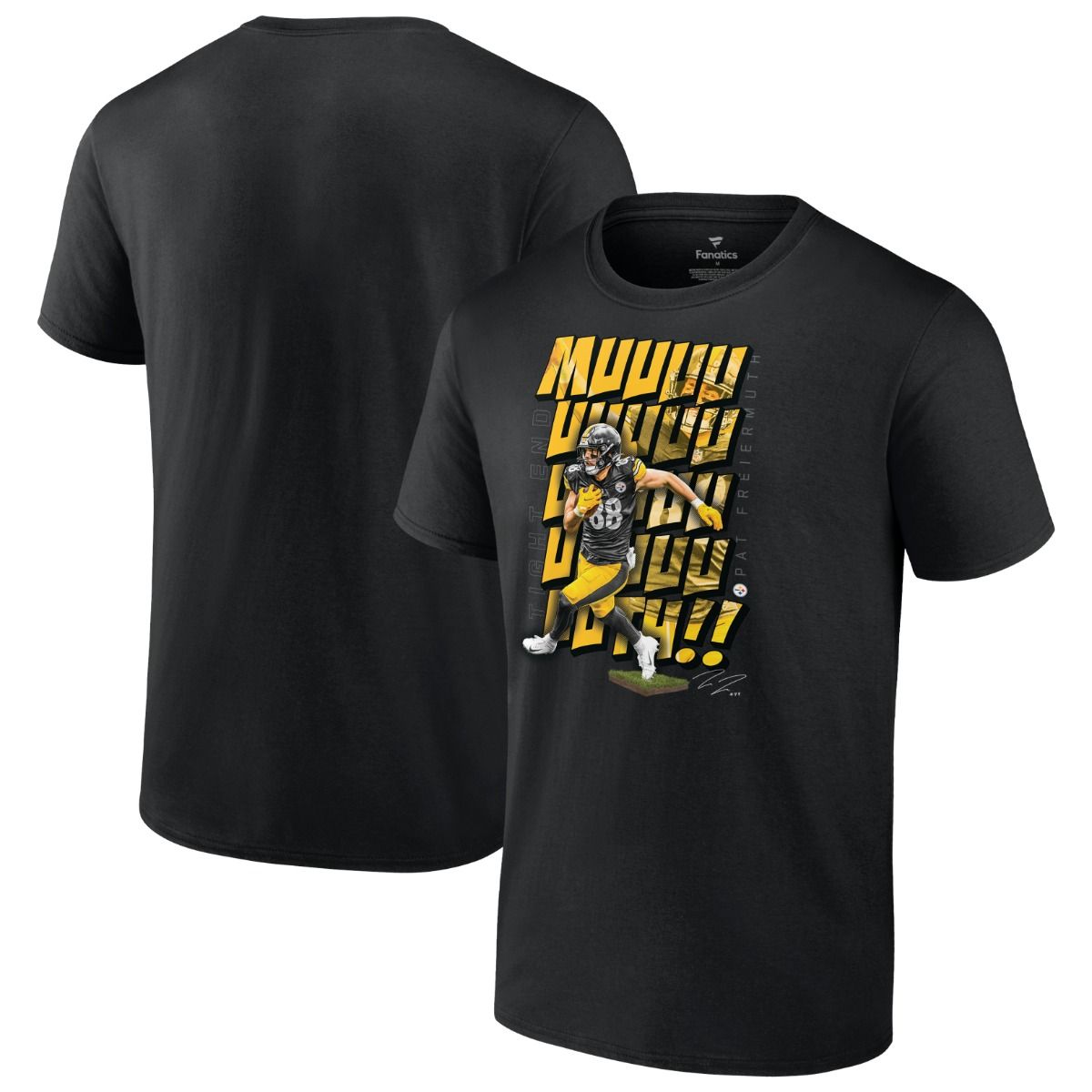 Pittsburgh Steelers Freiermuth Player Short Sleeve T-Shirt 4 Pittsburgh Steelers Freiermuth Player Short Sleeve T-Shirt
