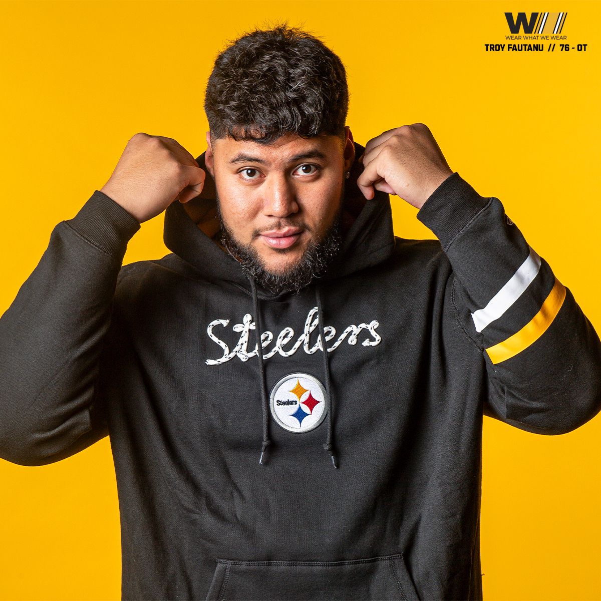 Pittsburgh Steelers Men's New Era Rope Applique Pullover Fleece Hoodie 4 Pittsburgh Steelers Men's New Era Rope Applique Pullover Fleece Hoodie
