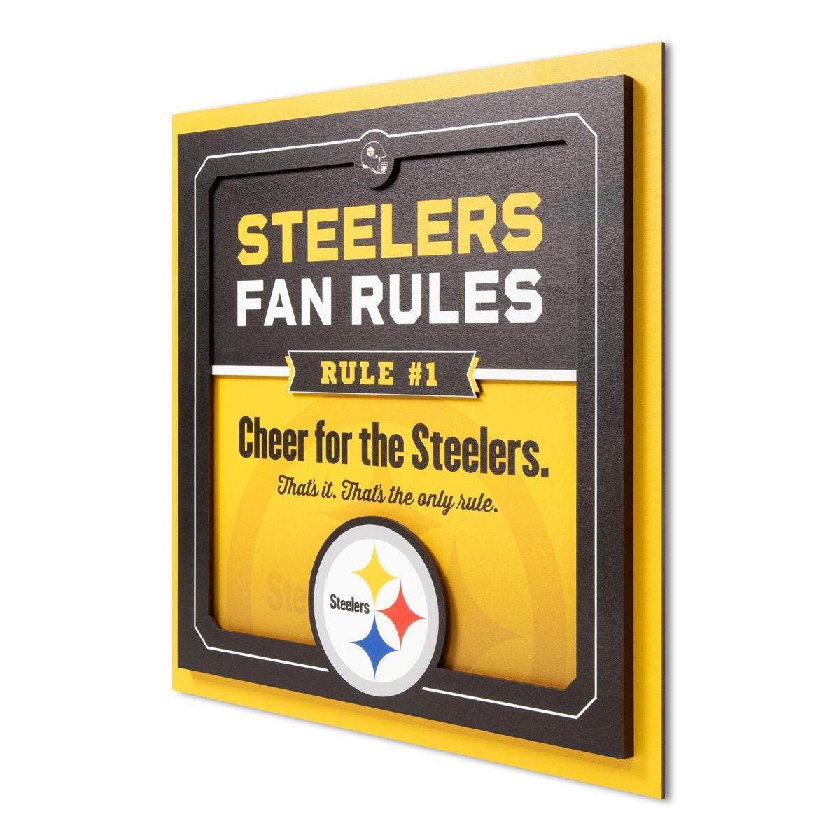 Pittsburgh Steelers Fan Rules Sign 3 Pittsburgh Steelers Fan Rules Sign