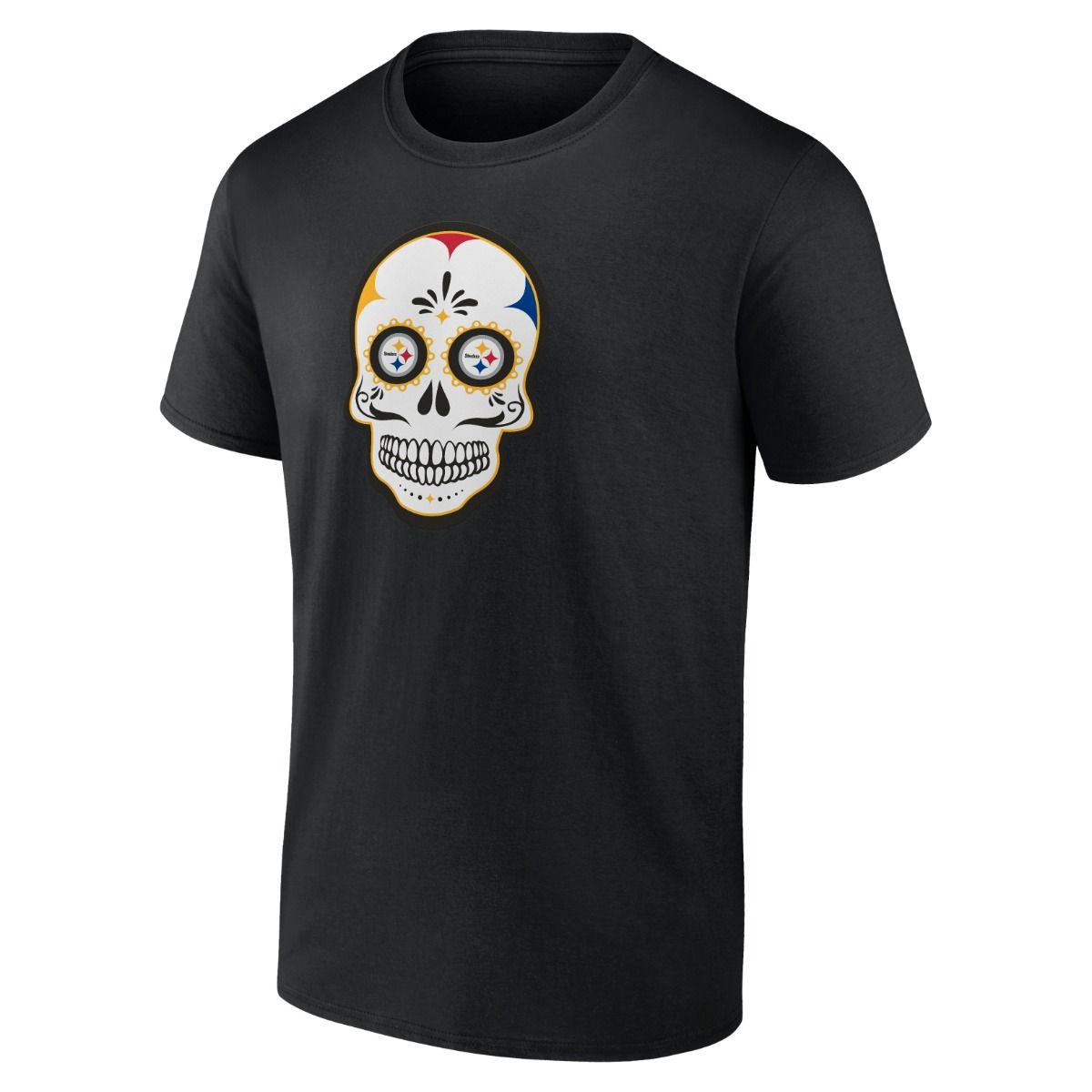 Pittsburgh Steelers Sugar Skull Short Sleeve T-Shirt