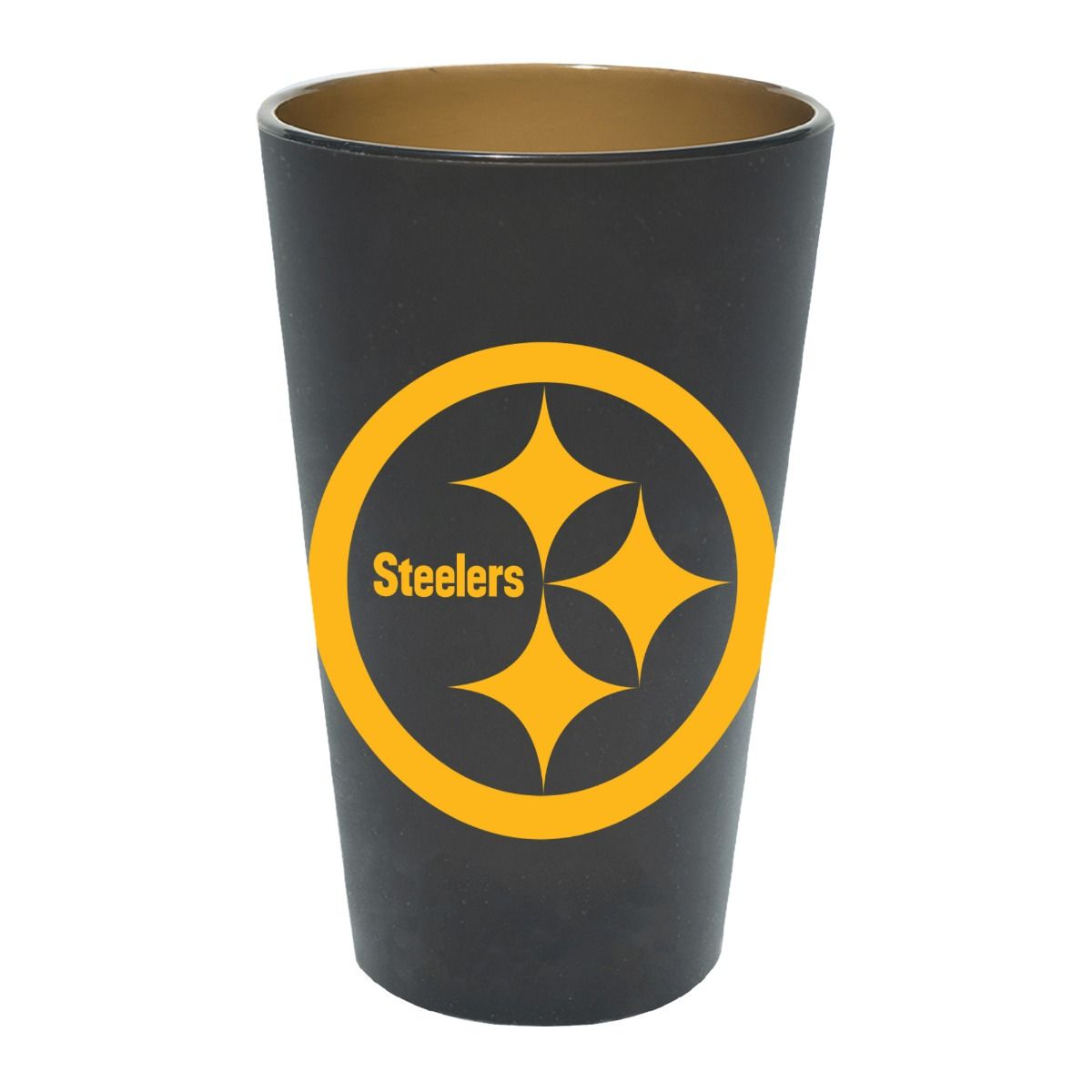Pittsburgh Steelers Silipint Color Rush 16oz. Pint Glass 1 Pittsburgh Steelers Silipint Color Rush 16oz. Pint Glass