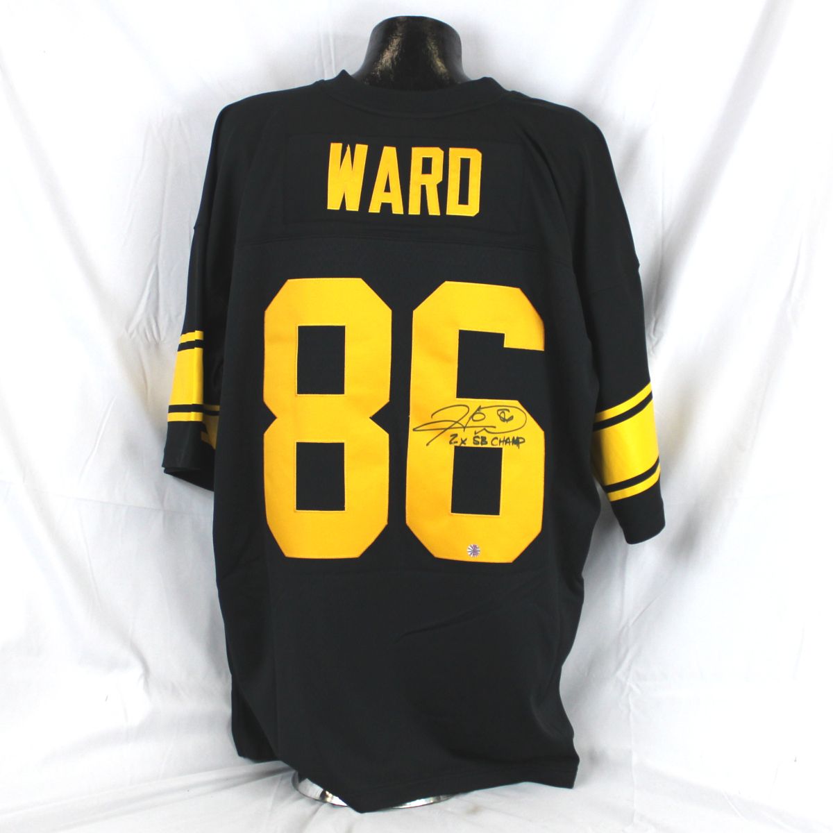 Pittsburgh Steelers #86 Hines Ward Autographed Mitchell & Ness 2007-11 Throwback Jersey 5 Pittsburgh Steelers #86 Hines Ward Autographed Mitchell & Ness 2007-11 Throwback Jersey