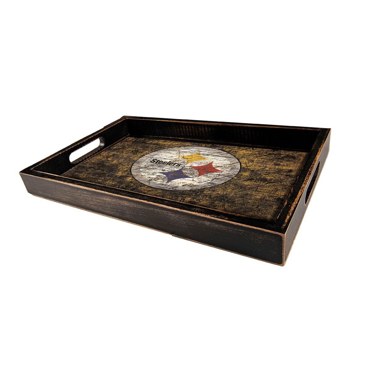 Pittsburgh Steelers Distressed Tray 1 Pittsburgh Steelers Distressed Tray