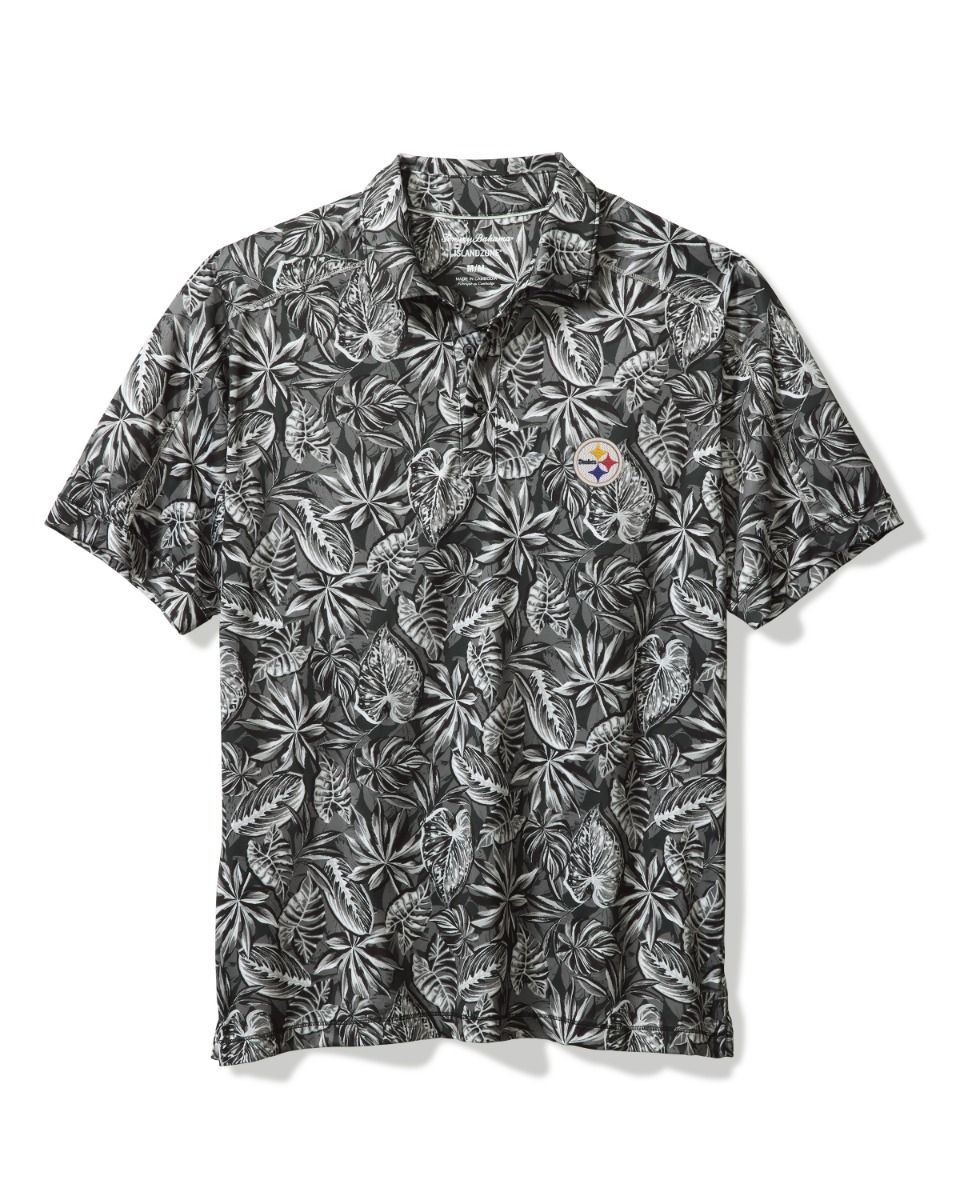 Pittsburgh Steelers Men's Tommy Bahama Tropical Score Polo 1 Pittsburgh Steelers Men's Tommy Bahama Tropical Score Polo