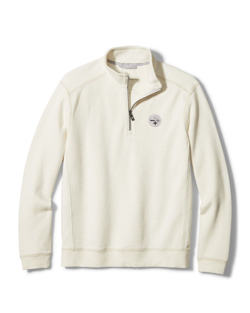 Pittsburgh Steelers Men's Tommy Bahama Sport Tobago 1/2 Zip 3 Pittsburgh Steelers Men's Tommy Bahama Sport Tobago 1/2 Zip