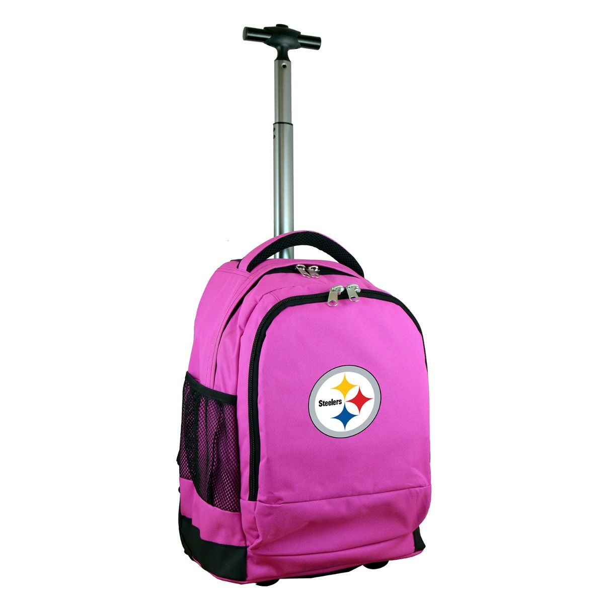 Pittsburgh Steelers 19" Premium Pink Wheeled Backpack